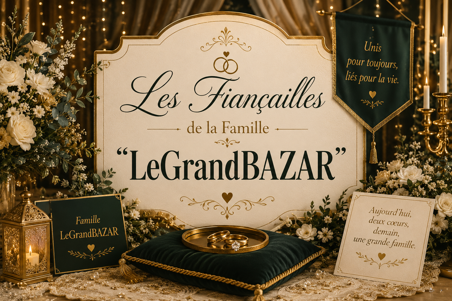 Les Fiançailles de la  FamilleLeGrandBAZAR.